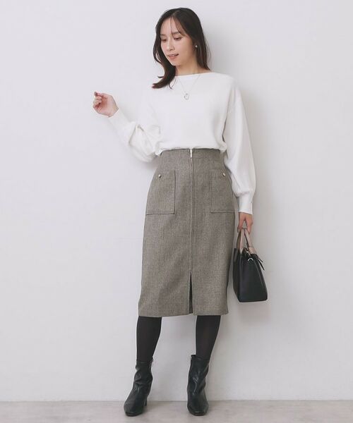 index / インデックス ニット・セーター | ラメガーター編みボートネックニット【洗濯機OK】《8col/XS~LL》 | 詳細5