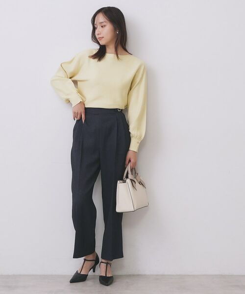 index / インデックス ニット・セーター | ラメガーター編みボートネックニット【洗濯機OK】《8col/XS~LL》 | 詳細9