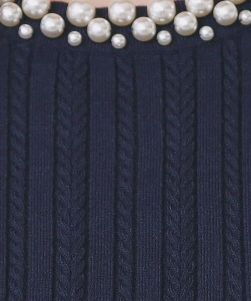 index / インデックス ニット・セーター | パール調ネックケーブルニット【洗濯機OK】 | 詳細12