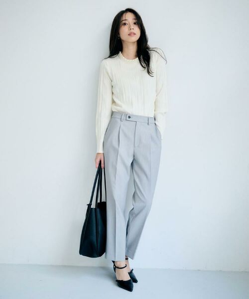 index / インデックス ニット・セーター | パール調ネックケーブルニット【洗濯機OK】 | 詳細20