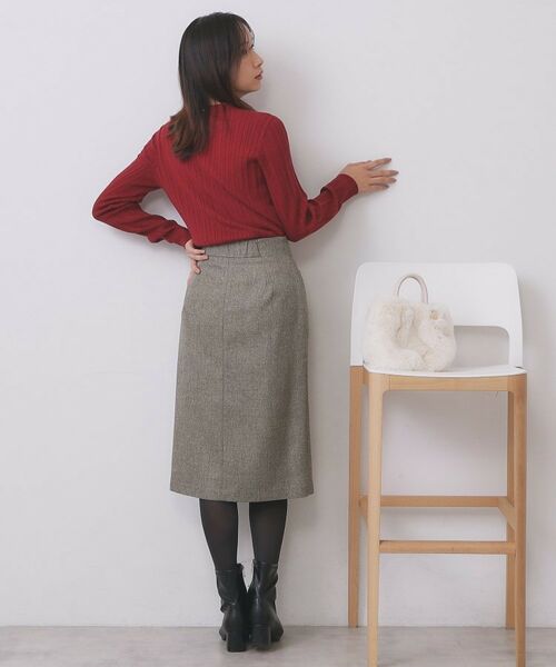 index / インデックス ニット・セーター | パール調ネックケーブルニット【洗濯機OK】 | 詳細7