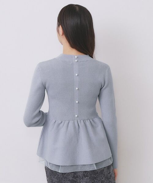 index / インデックス ニット・セーター | ペプラムチュールレイヤードニット【洗濯機OK】 | 詳細15