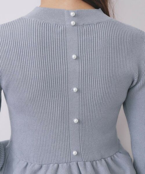 index / インデックス ニット・セーター | ペプラムチュールレイヤードニット【洗濯機OK】 | 詳細17