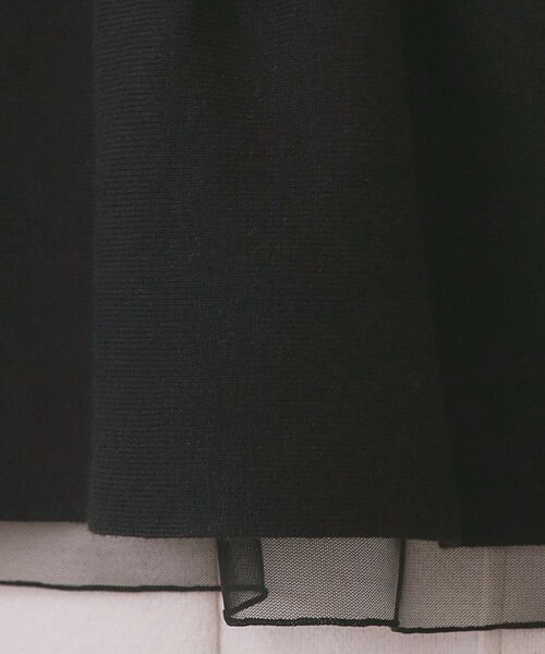 index / インデックス ニット・セーター | ペプラムチュールレイヤードニット【洗濯機OK】 | 詳細8
