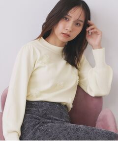 index / インデックス ニット・セーター | フラワーモチーフハイネックニット【洗える】