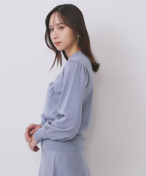 index / インデックス ニット・セーター | フラワーモチーフハイネックニット【洗える】 | 詳細20