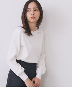 index / インデックス ニット・セーター | ラメスカラップビジューデザインニット【洗濯機OK】《6col/S～LL》