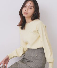 index / インデックス ニット・セーター | ラメスカラップビジューデザインニット【洗濯機OK】《6col/S～LL》