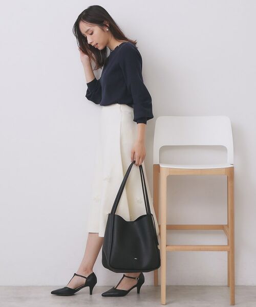 index / インデックス ニット・セーター | ラメスカラップビジューデザインニット【洗濯機OK】《6col/S～LL》 | 詳細13