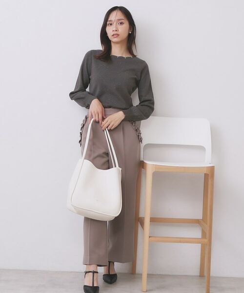 index / インデックス ニット・セーター | ラメスカラップビジューデザインニット【洗濯機OK】《6col/S～LL》 | 詳細16