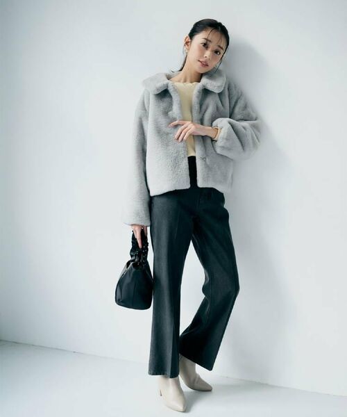 index / インデックス ニット・セーター | ラメスカラップビジューデザインニット【洗濯機OK】《6col/S～LL》 | 詳細2