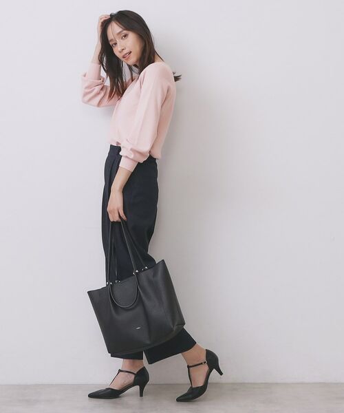 index / インデックス ニット・セーター | ラメスカラップビジューデザインニット【洗濯機OK】《6col/S～LL》 | 詳細21