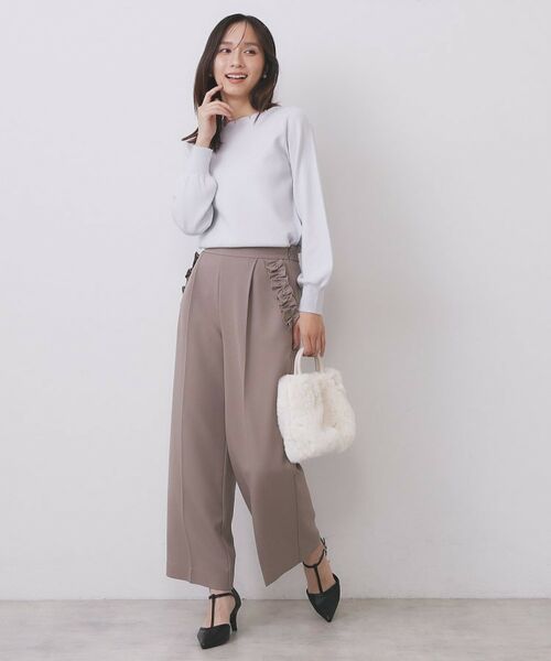 index / インデックス ニット・セーター | ラメスカラップビジューデザインニット【洗濯機OK】《6col/S～LL》 | 詳細24