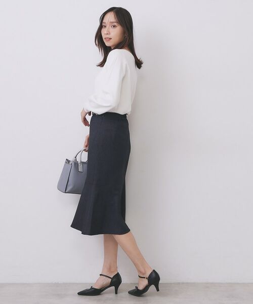 index / インデックス ニット・セーター | ラメスカラップビジューデザインニット【洗濯機OK】《6col/S～LL》 | 詳細5