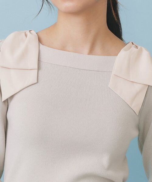 index / インデックス ニット・セーター | ショルダービッグリボンスクエアニット【洗濯機OK】 | 詳細18