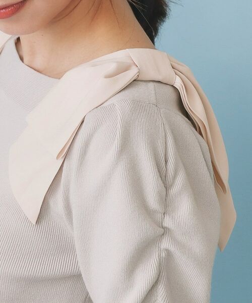 index / インデックス ニット・セーター | ショルダービッグリボンスクエアニット【洗濯機OK】 | 詳細19