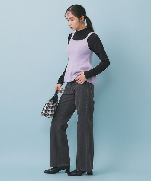 index / インデックス キャミソール・チューブトップ | ペプラムニットキャミソール/アンサンブル対応【洗える】 | 詳細10