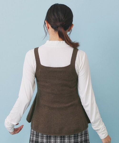 index / インデックス キャミソール・チューブトップ | ペプラムニットキャミソール/アンサンブル対応【洗える】 | 詳細19