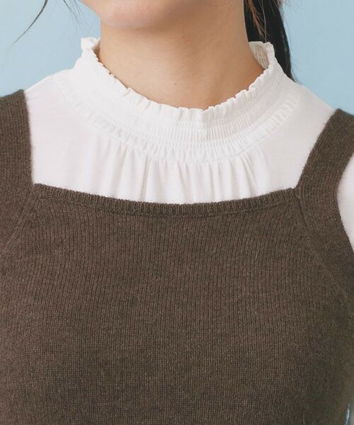 index / インデックス キャミソール・チューブトップ | ペプラムニットキャミソール/アンサンブル対応【洗える】 | 詳細20