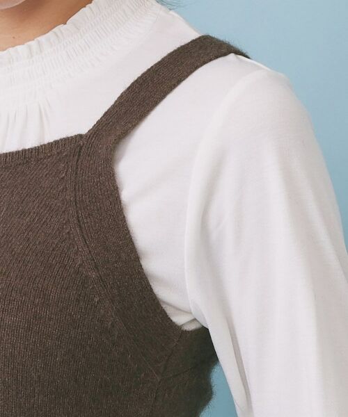 index / インデックス キャミソール・チューブトップ | ペプラムニットキャミソール/アンサンブル対応【洗える】 | 詳細21