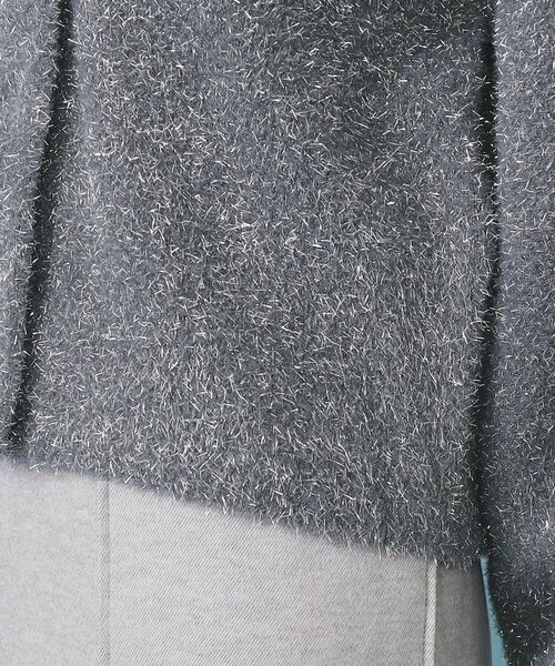 index / インデックス カーディガン・ボレロ | リボンブローチフィルムラメフェザーカーディガン【洗濯機OK】 | 詳細29