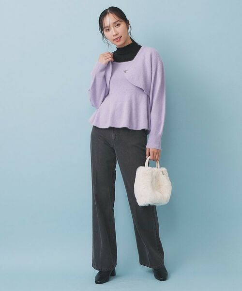 index / インデックス カーディガン・ボレロ | ハート釦ニットボレロ/アンサンブル対応【洗える】 | 詳細10