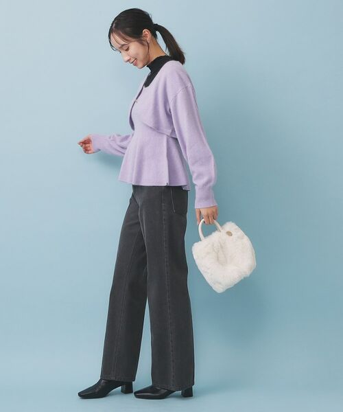 index / インデックス カーディガン・ボレロ | ハート釦ニットボレロ/アンサンブル対応【洗える】 | 詳細11