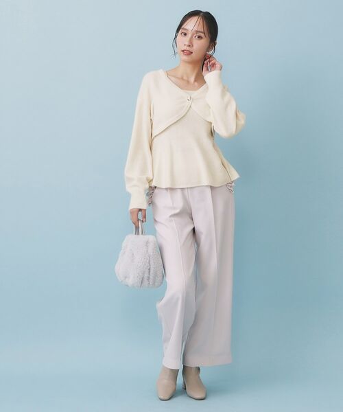 index / インデックス カーディガン・ボレロ | ハート釦ニットボレロ/アンサンブル対応【洗える】 | 詳細15