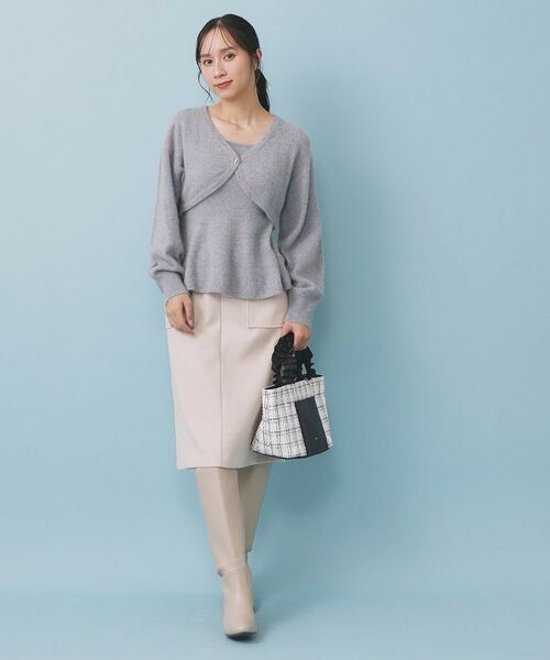 index / インデックス カーディガン・ボレロ | ハート釦ニットボレロ/アンサンブル対応【洗える】 | 詳細2