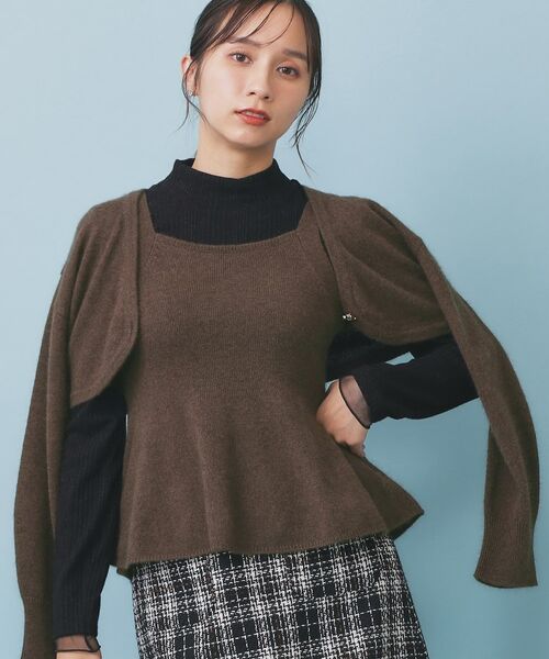 index / インデックス カーディガン・ボレロ | ハート釦ニットボレロ/アンサンブル対応【洗える】 | 詳細5