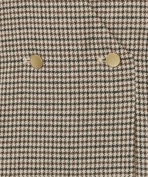 index / インデックス ミニ丈・ひざ丈ワンピース | ラップ風ツイードジャンスカ【洗濯機OK/防シワ】 | 詳細14