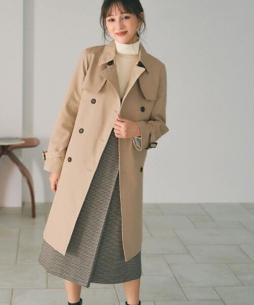 index / インデックス ミニ丈・ひざ丈ワンピース | ラップ風ツイードジャンスカ【洗濯機OK/防シワ】 | 詳細2