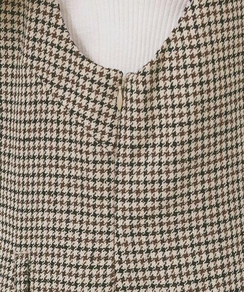 index / インデックス ミニ丈・ひざ丈ワンピース | ラップ風ツイードジャンスカ【洗濯機OK/防シワ】 | 詳細20