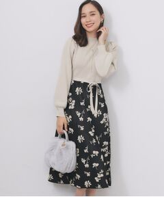 index / インデックス ミニ丈・ひざ丈ワンピース | ハイネックニットワンピース【洗濯機OK/抗ピル】