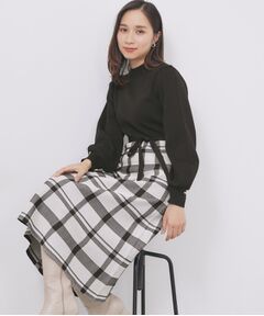 index / インデックス ミニ丈・ひざ丈ワンピース | ハイネックニットワンピース【洗濯機OK/抗ピル】