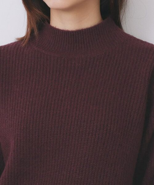 index / インデックス ワンピース | ウール混ケーブルスリーブミニワンピース【洗濯機OK】 | 詳細18