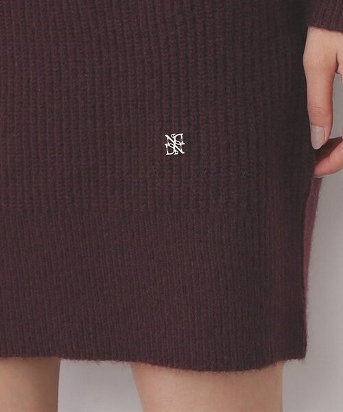 index / インデックス ワンピース | ウール混ケーブルスリーブミニワンピース【洗濯機OK】 | 詳細20