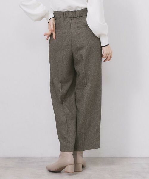 index / インデックス パンツ | カルゼツイードストレッチワイドパンツ【洗濯機OK/防シワ/イージーアイロン/抗ピル】 | 詳細19