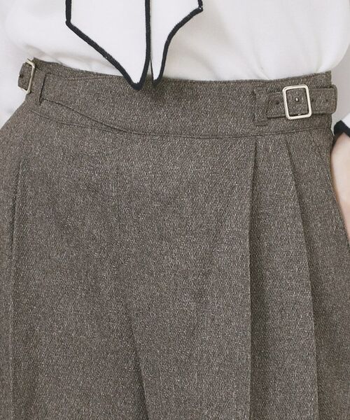 index / インデックス パンツ | カルゼツイードストレッチワイドパンツ【洗濯機OK/防シワ/イージーアイロン/抗ピル】 | 詳細20