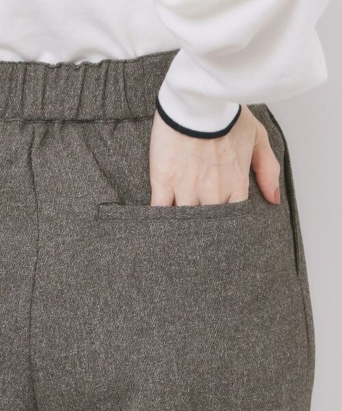 index / インデックス パンツ | カルゼツイードストレッチワイドパンツ【洗濯機OK/防シワ/イージーアイロン/抗ピル】 | 詳細22