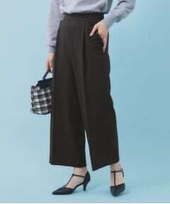 index / インデックス パンツ | フリルポケットストレートパンツ【洗濯機OK/防シワ】