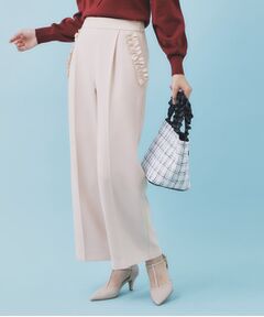 index / インデックス パンツ | フリルポケットストレートパンツ【洗濯機OK/防シワ】