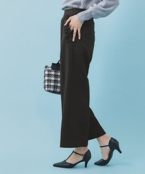 index / インデックス パンツ | フリルポケットストレートパンツ【洗濯機OK/防シワ】 | 詳細1