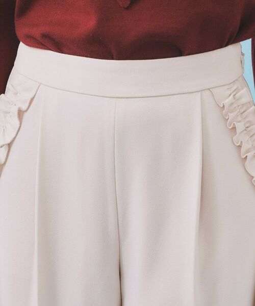 index / インデックス パンツ | フリルポケットストレートパンツ【洗濯機OK/防シワ】 | 詳細16