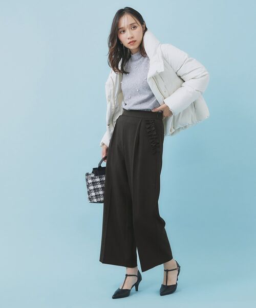 index / インデックス パンツ | フリルポケットストレートパンツ【洗濯機OK/防シワ】 | 詳細3