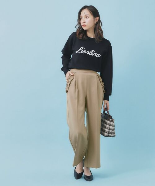 index / インデックス パンツ | フリルポケットストレートパンツ【洗濯機OK/防シワ】 | 詳細6