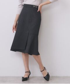 index / インデックス スカート | カルゼツイードアシメフレアスカート【洗濯機OK/防シワ/イージーアイロン/抗ピル】
