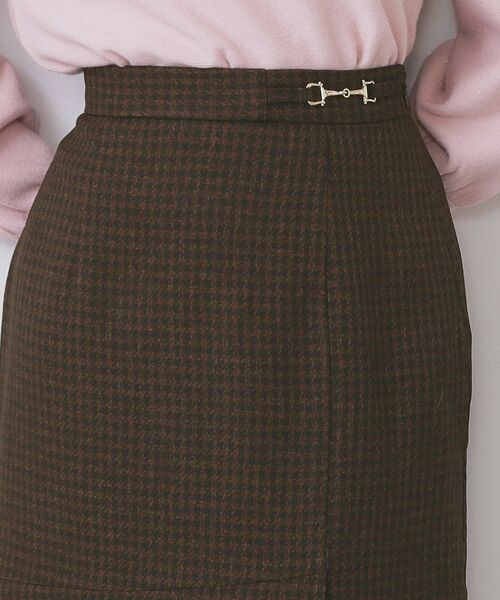 index / インデックス スカート | カルゼツイードアシメフレアスカート【洗濯機OK/防シワ/イージーアイロン/抗ピル】 | 詳細16