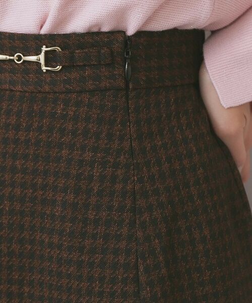 index / インデックス スカート | カルゼツイードアシメフレアスカート【洗濯機OK/防シワ/イージーアイロン/抗ピル】 | 詳細17