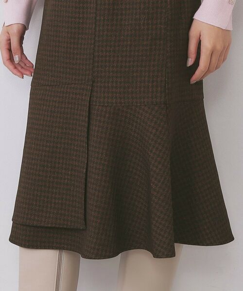 index / インデックス スカート | カルゼツイードアシメフレアスカート【洗濯機OK/防シワ/イージーアイロン/抗ピル】 | 詳細19